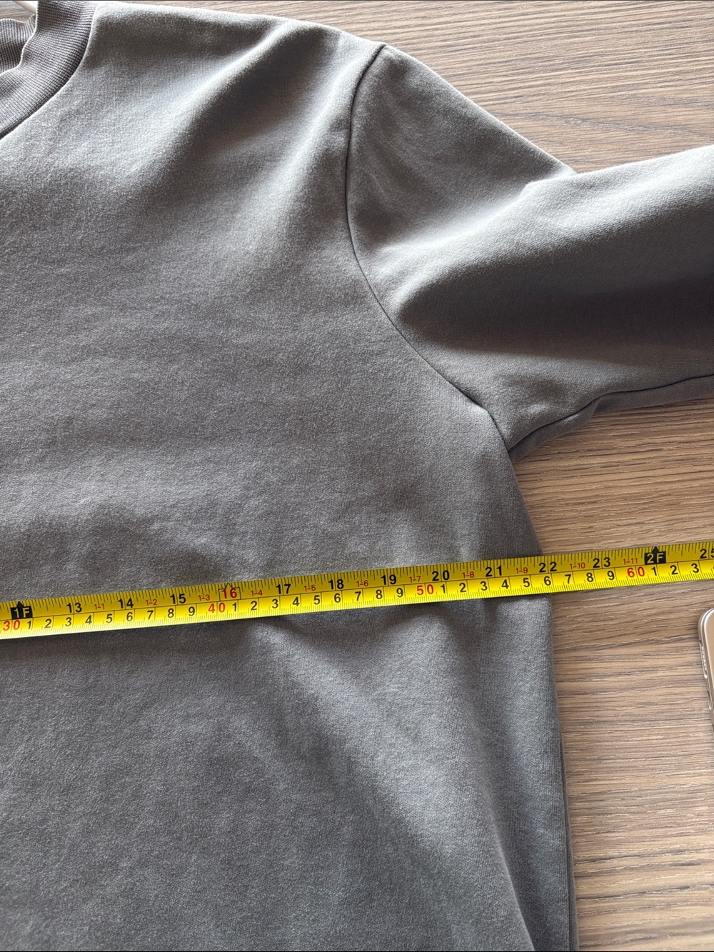 Zara Mock Neck Sweatshirt Gray Sage Long Sleeve Pullover Size L - Picture 5 of 5